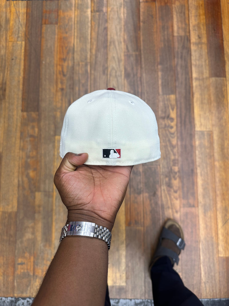 Arizona Diamond Backs Chrome White and Light Burgundy 20Th Anniversary