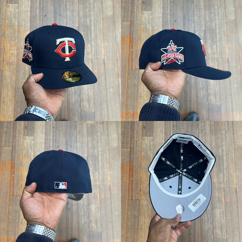 Minnesota Twins All Navy Blue "TC" Logo Gold Outline 85 ASG