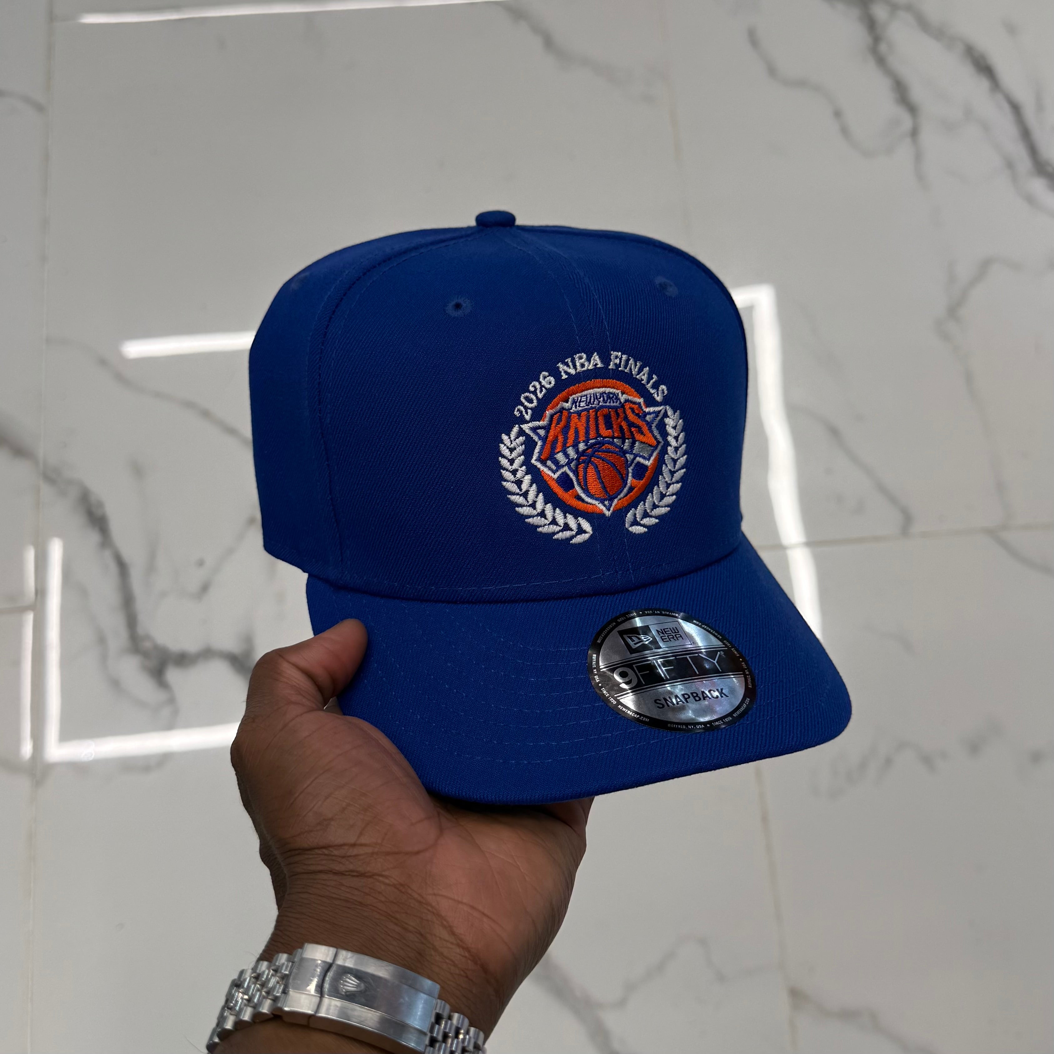 New York Knicks NBA 2026 Finals Leaves Royal 950 Classic Snap Back