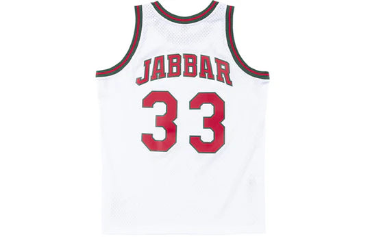 MILWAUKEE BUCKS WHITE KAREEM JERSEY