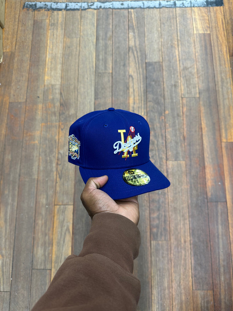 Los Angeles Dodgers Gold "LA" All Royal Blue 40Th Anniversary