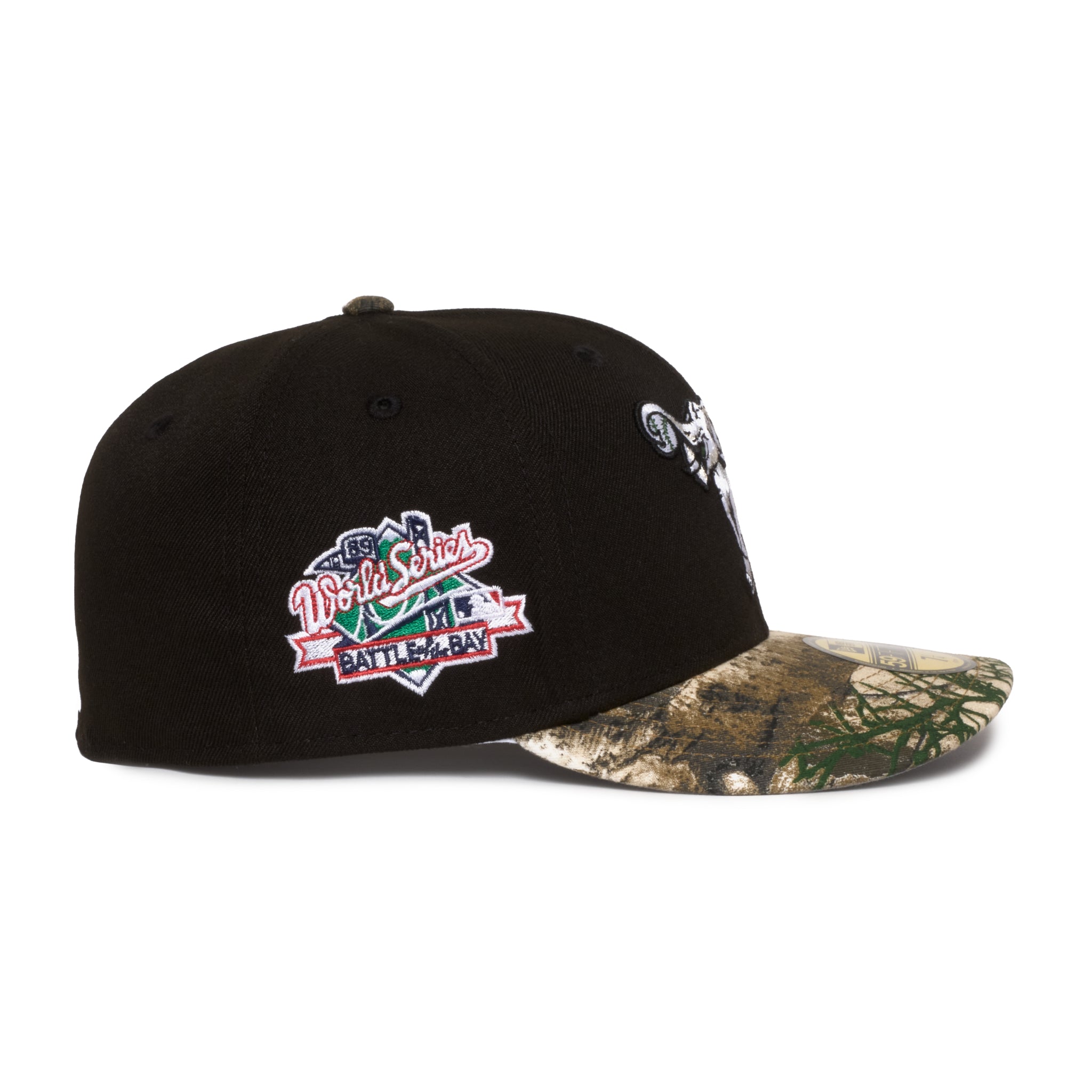 Oakland Athletics Black w/ Stomper and Real Tree 1989 Battle of The Bay