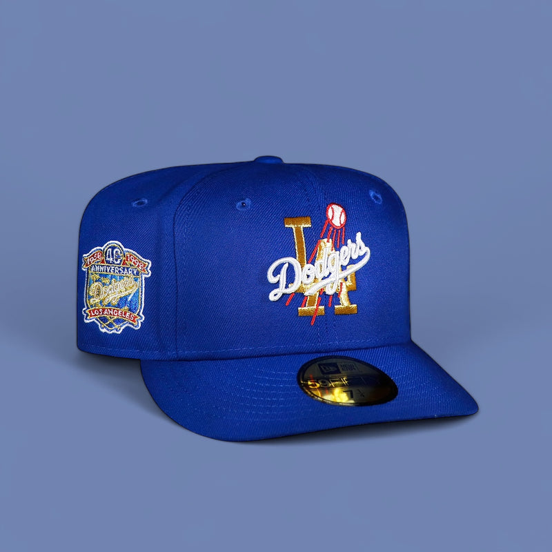 Los Angeles Dodgers Gold "LA" All Royal Blue 40Th Anniversary