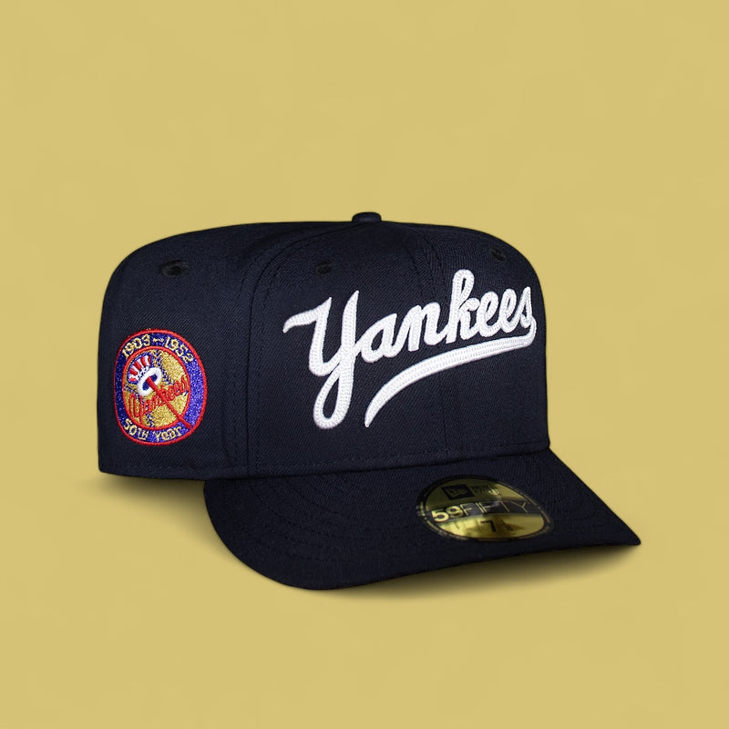 New York Yankees Chain Stitch Script 50th Anniversary