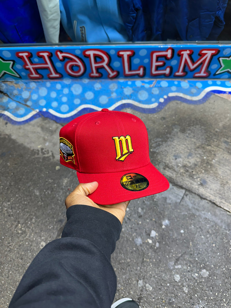 Minnesota Twins All Red Yellow Logo HHH Metrodome