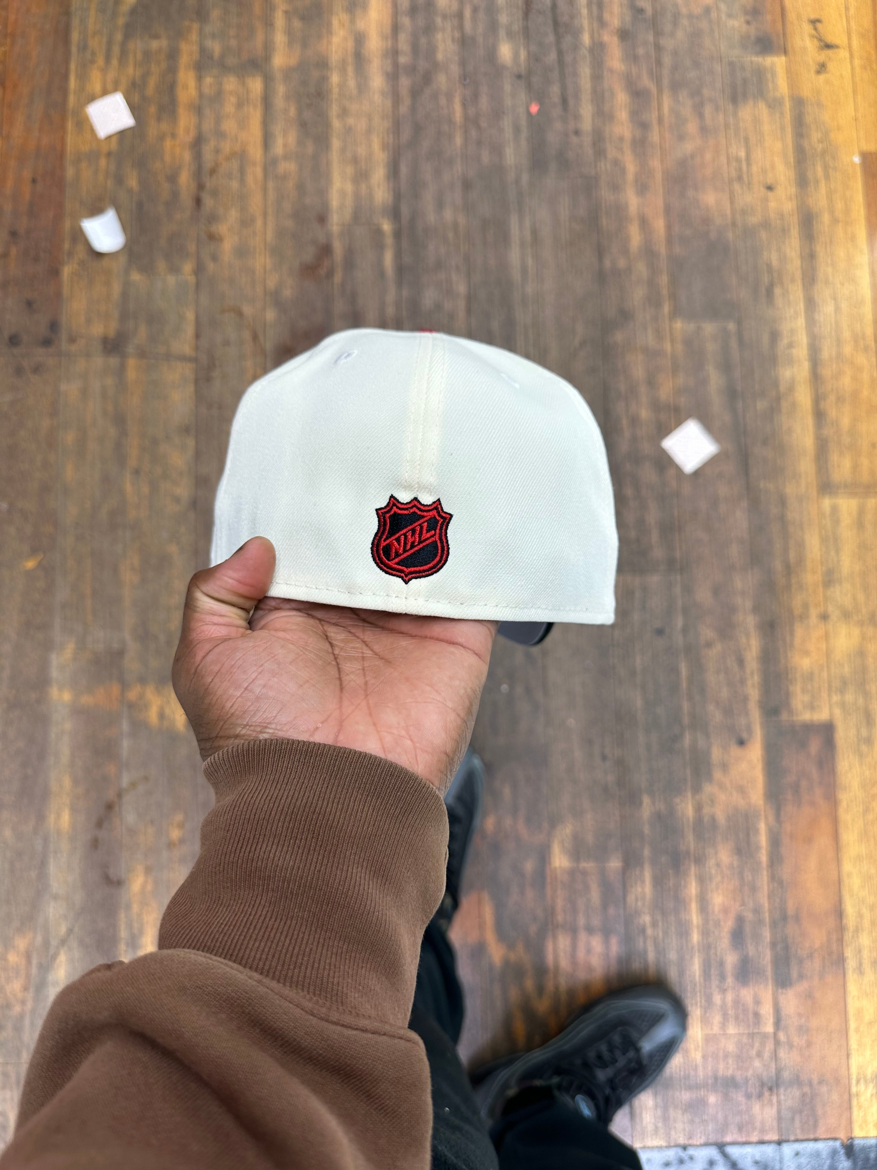 Chicago Black Hawks Creme and Black 91 ASG Black Inside