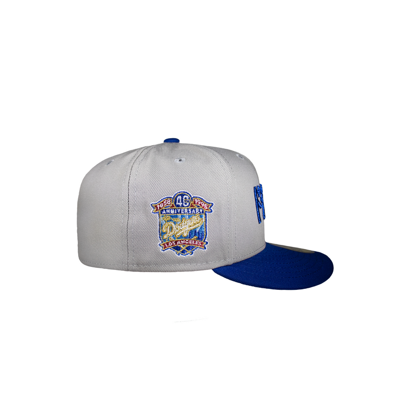 Los Angeles Dodgers Katakana Grey and Blue 40th