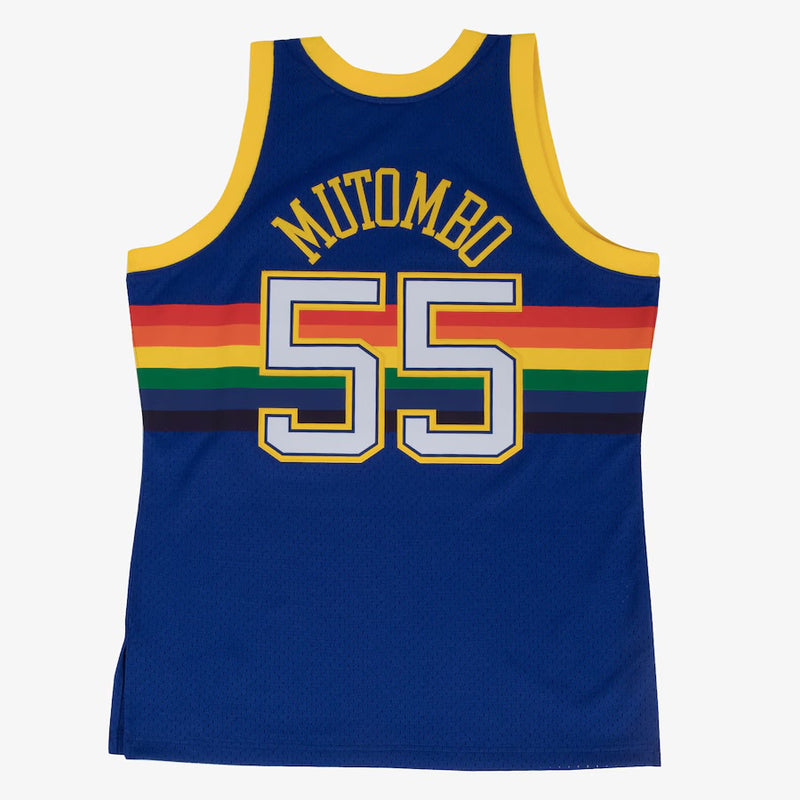 Denver Nuggets Blue 91-92 Mutombo RD Jersey