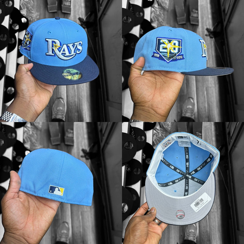 Tampa Bay Rays Sky Blue and Navy 20Th