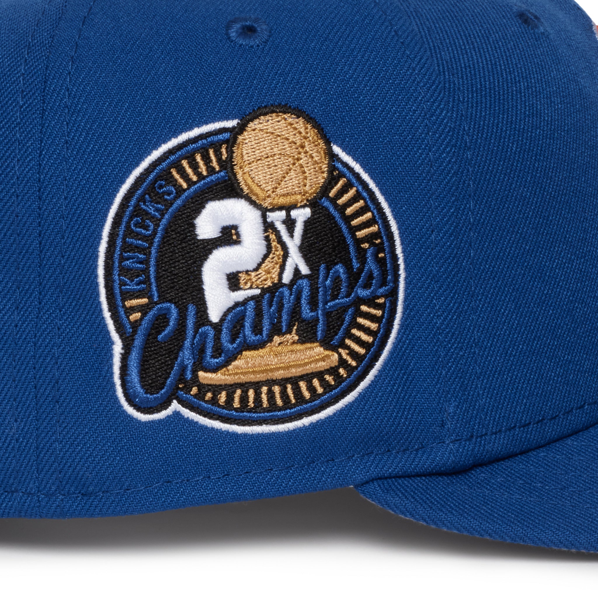 New York Knicks Blue Upside Down Logo 2x Champs Grey uv