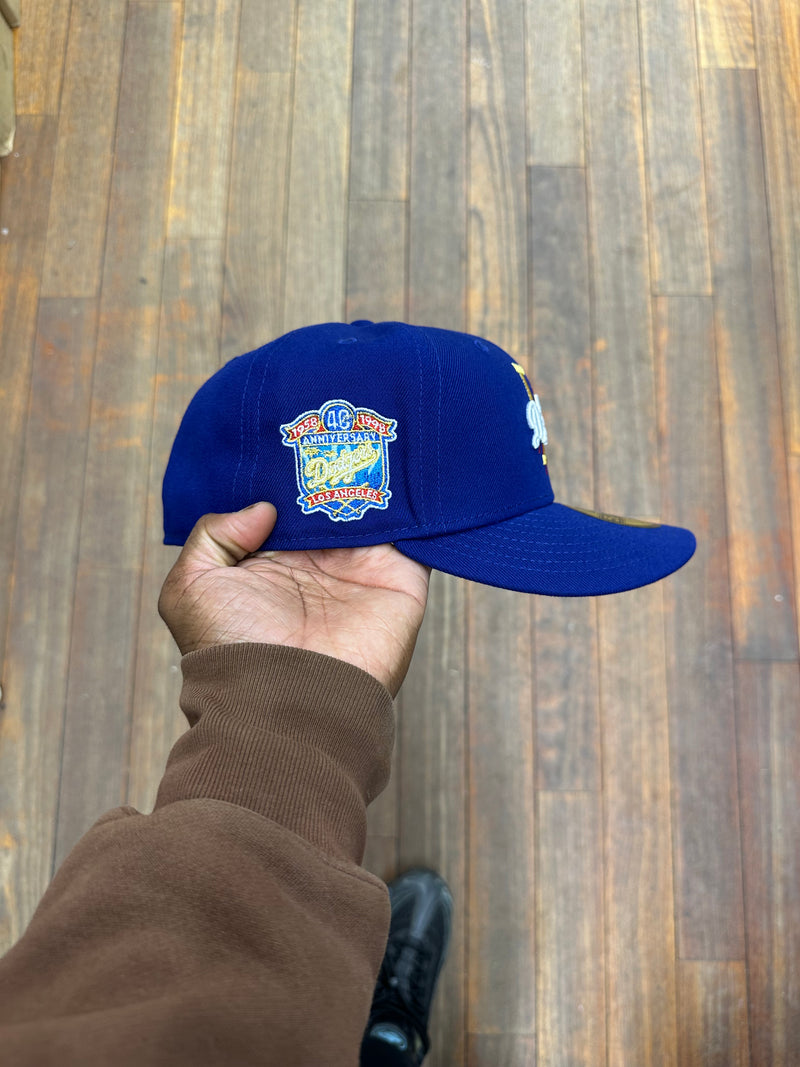 Los Angeles Dodgers Gold "LA" All Royal Blue 40Th Anniversary