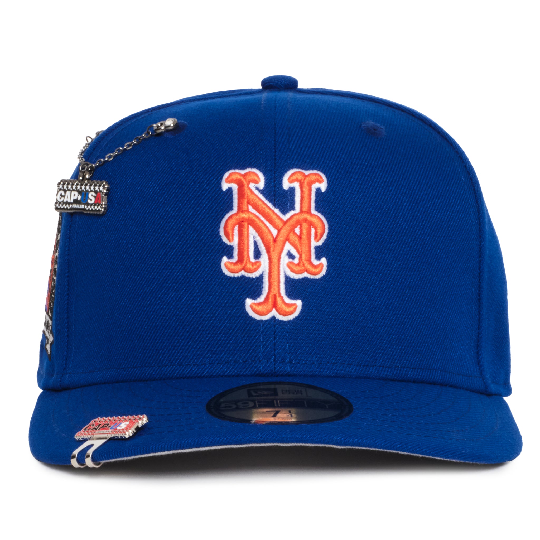 New York Mets All Royal White Outline Logo 25 Years Subway Series