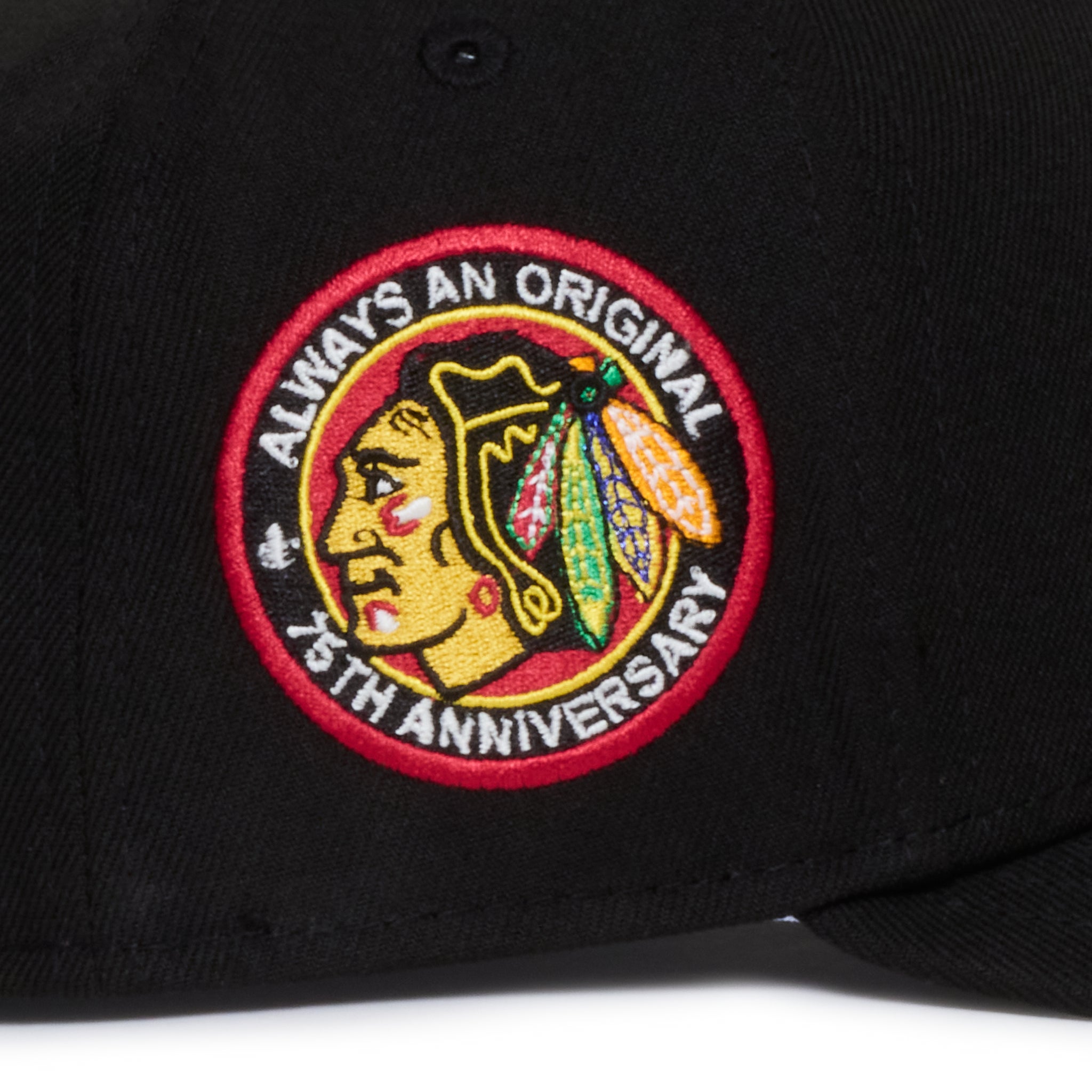 Chicago Black Hawks All Black 75Th Anniversary