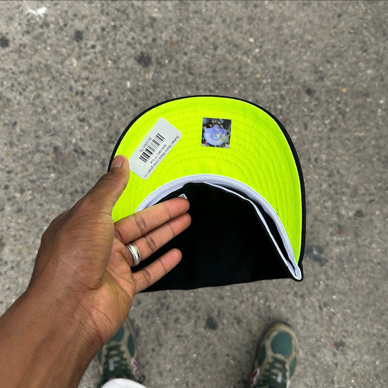 Buffalo Bison Black Lime green uv