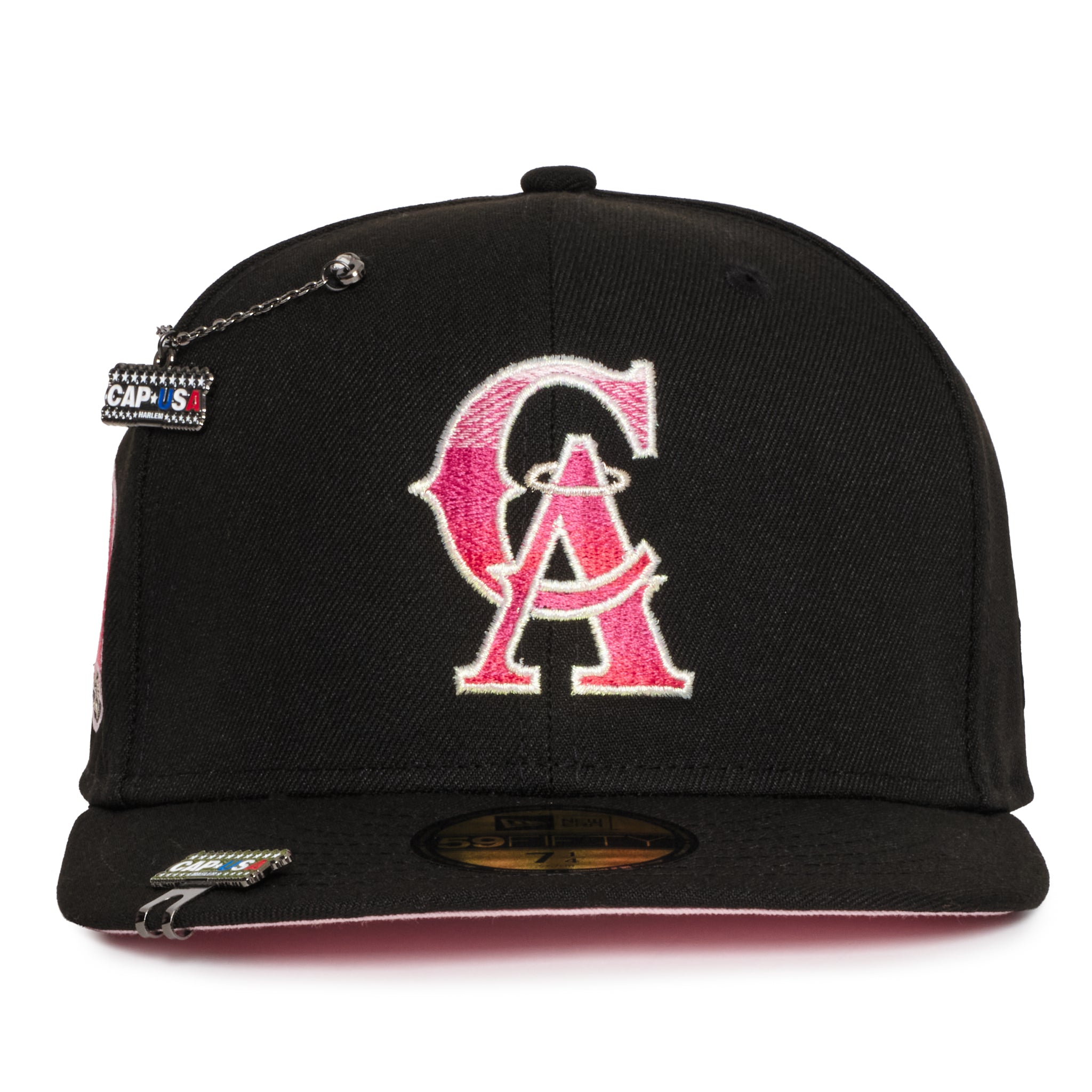 California Angels Pink Gradient Logo 25 Years Pink UV