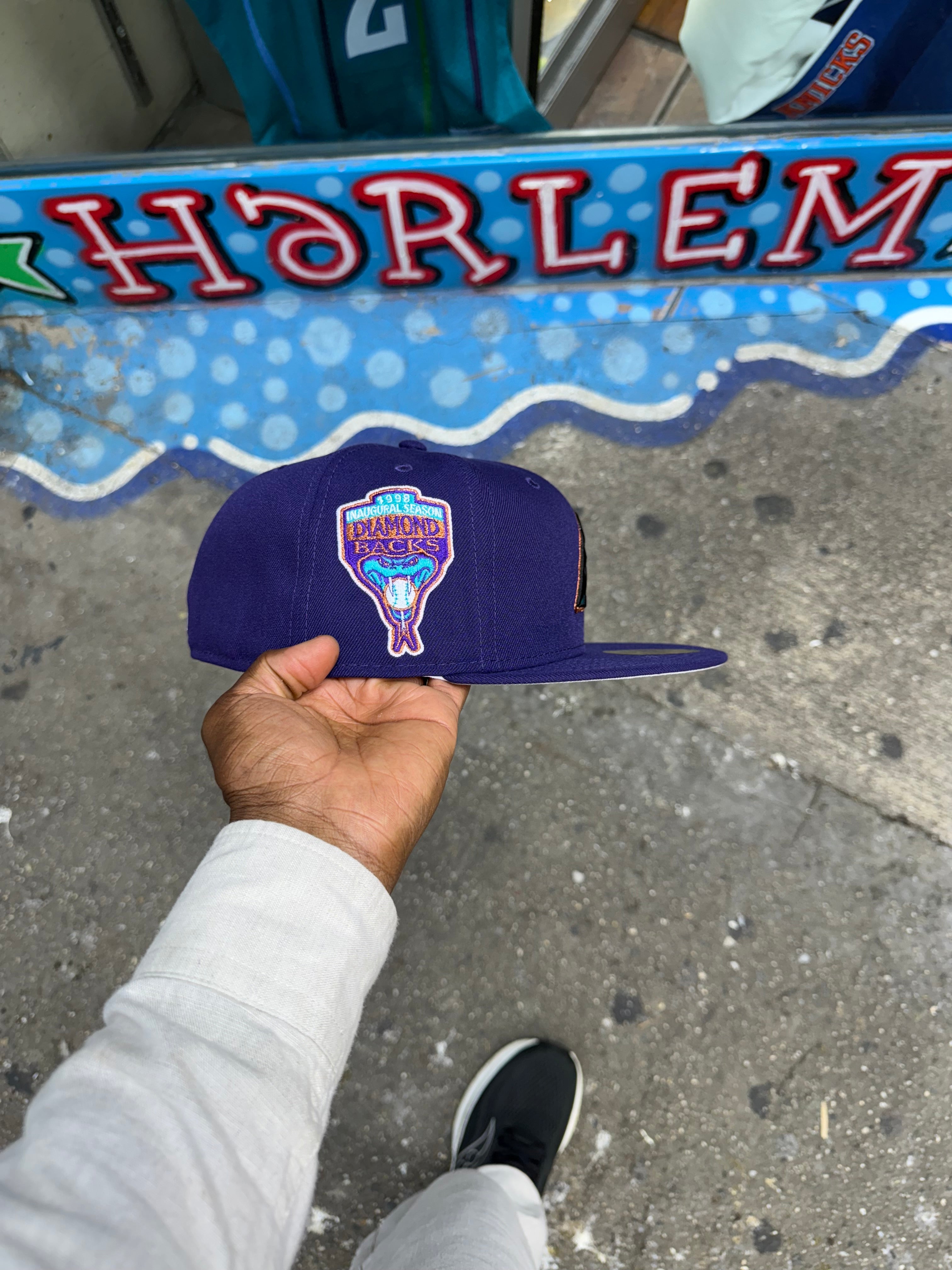 Arizona Diamond Backs All Purple Teal Logo 1998 Inaugural Season