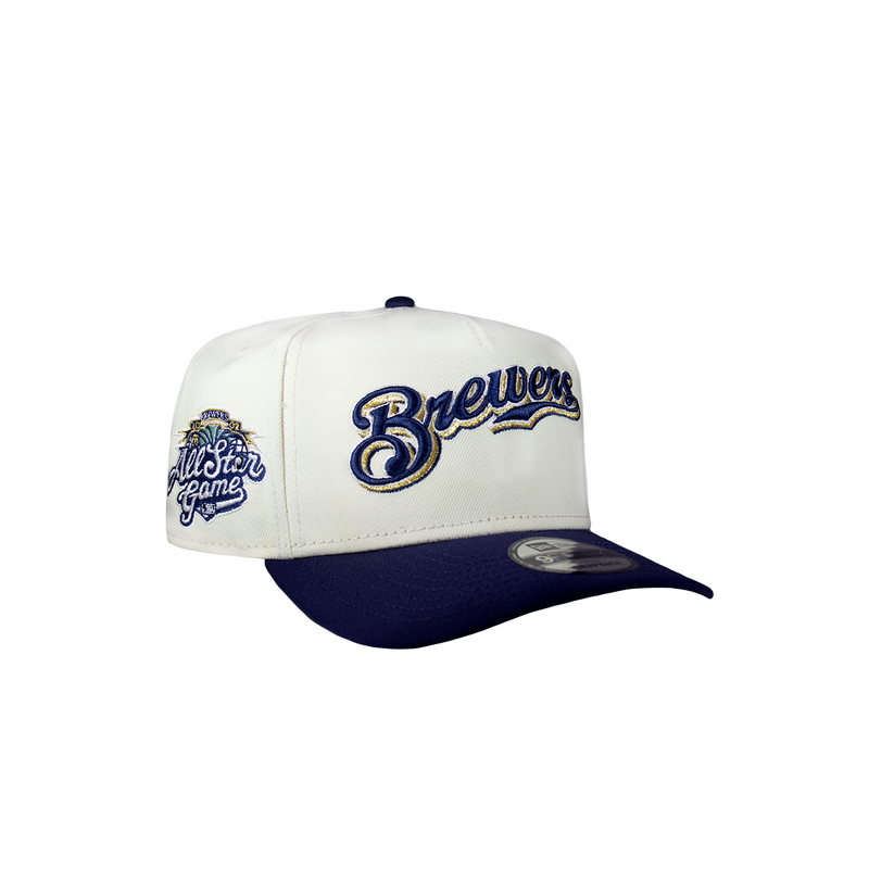 Milwaukee Brewers Creme & Navy 950 AFrame 02 ASG Snap Back