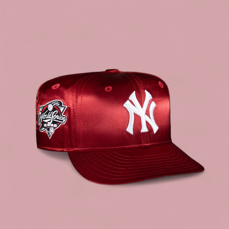 New York Yankees All Red Satin 2000 World Series Pink UV