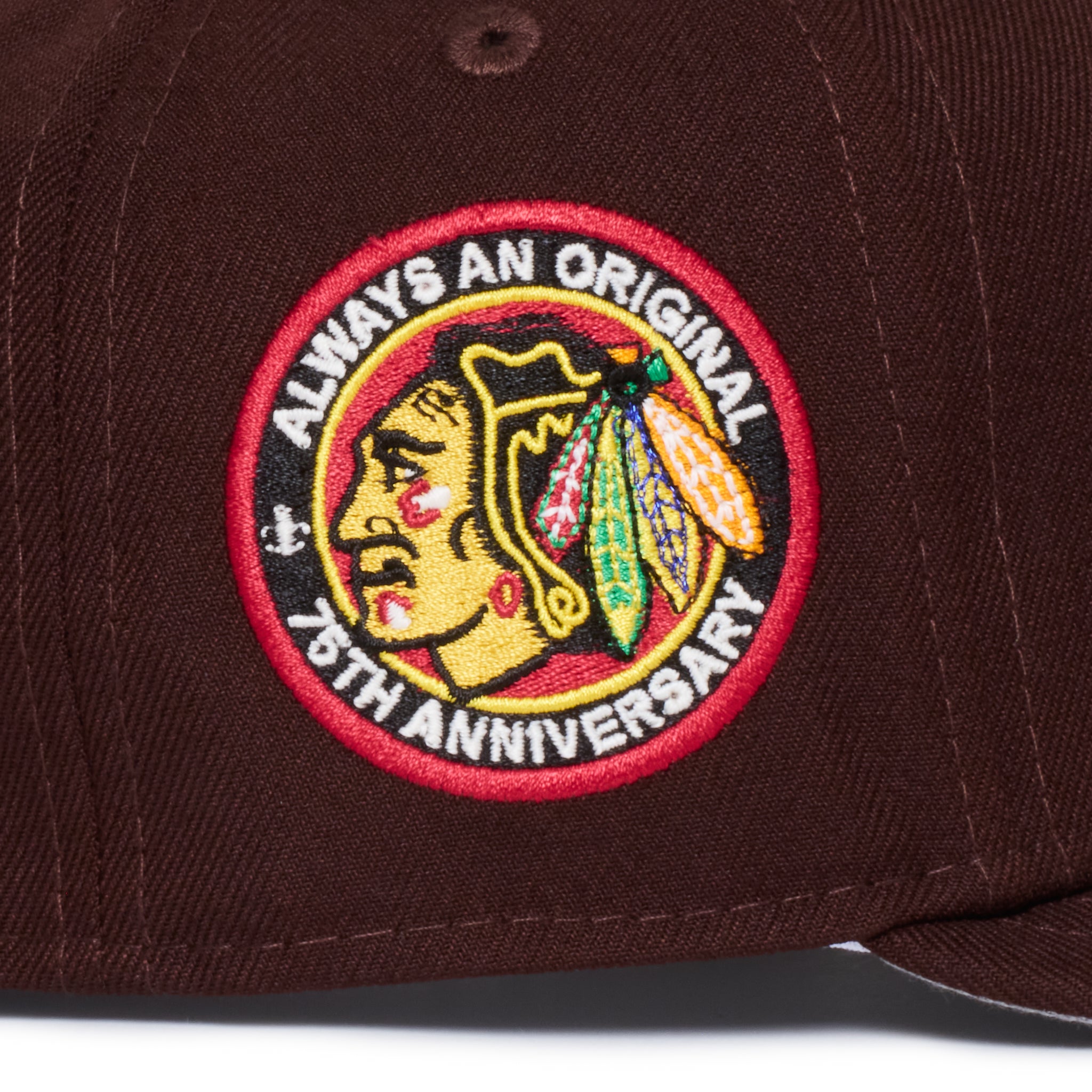 Chicago Black Hawks Dark Brown 75Th Anniversary