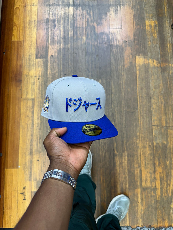 Los Angeles Dodgers Katakana Grey and Blue 40th