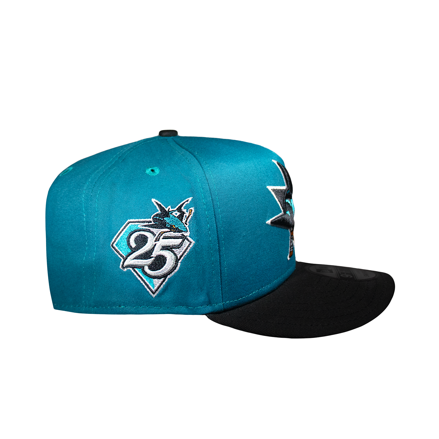 San Jose Sharks Teal & Black 950 AFrame Snap Back