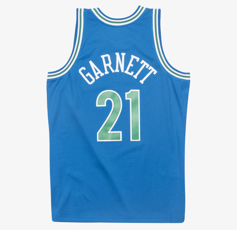 Minnesota Timberwolves Royal Blue Green Garnet Jersey