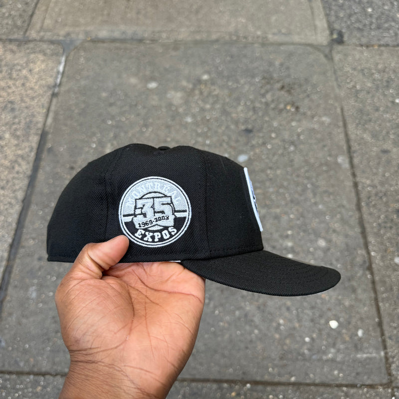 Montreal Expos All Black White Grey Logo 35 Years