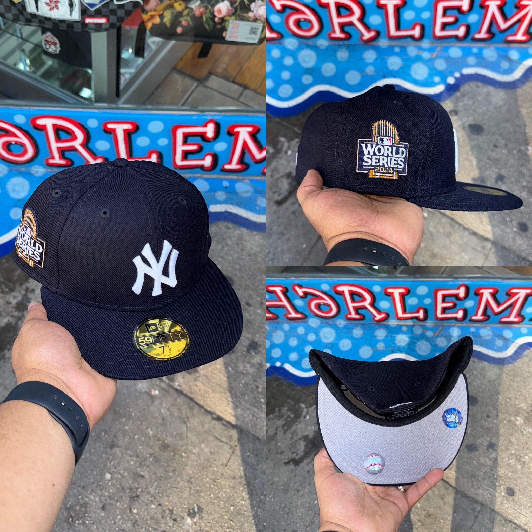 New York Yankees 2024 World Series 5950 Fitted GREY UV