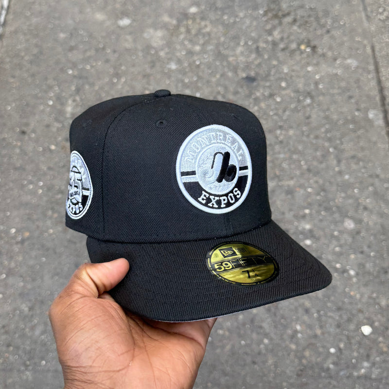 Montreal Expos All Black White Grey Logo 35 Years