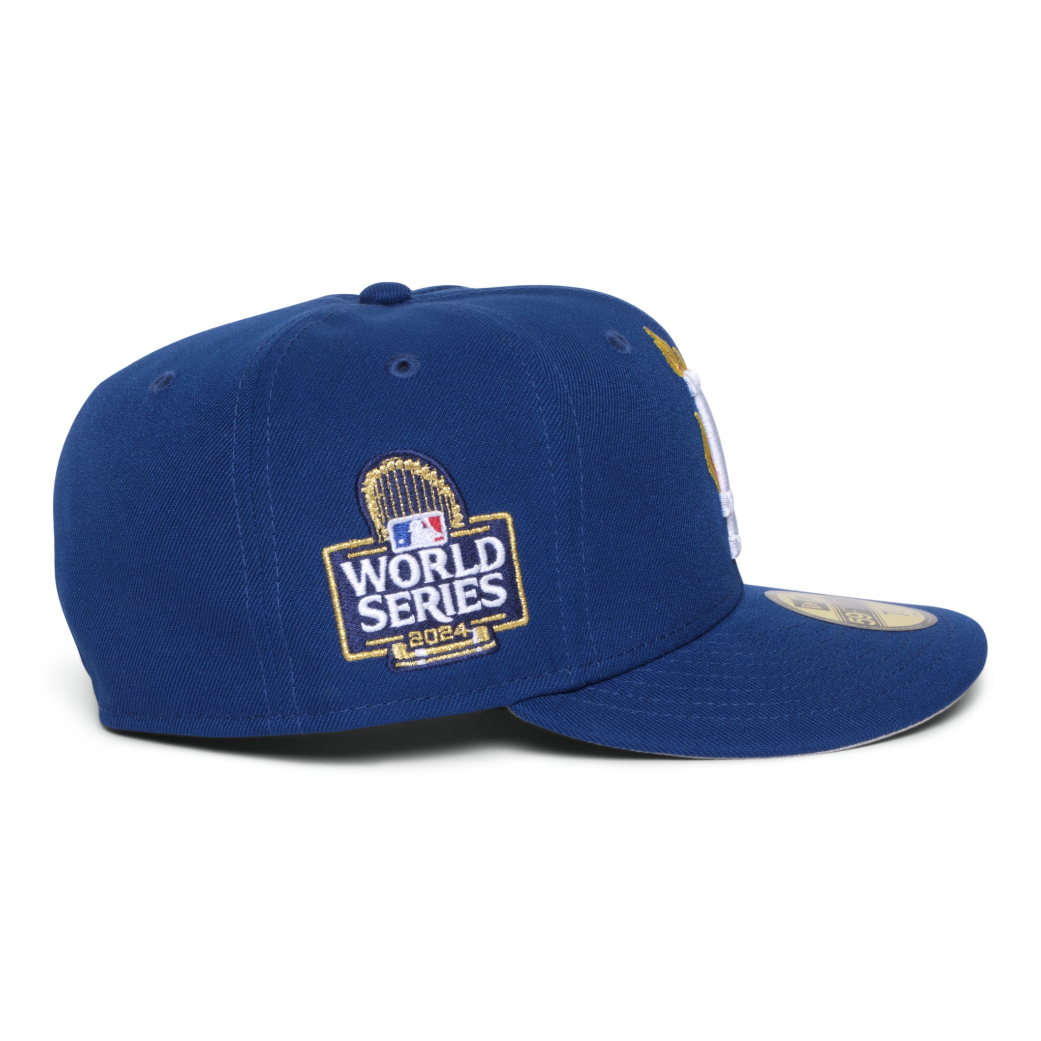 Los Angeles Dodgers Flames Logo Royal Blue 2024 World Series