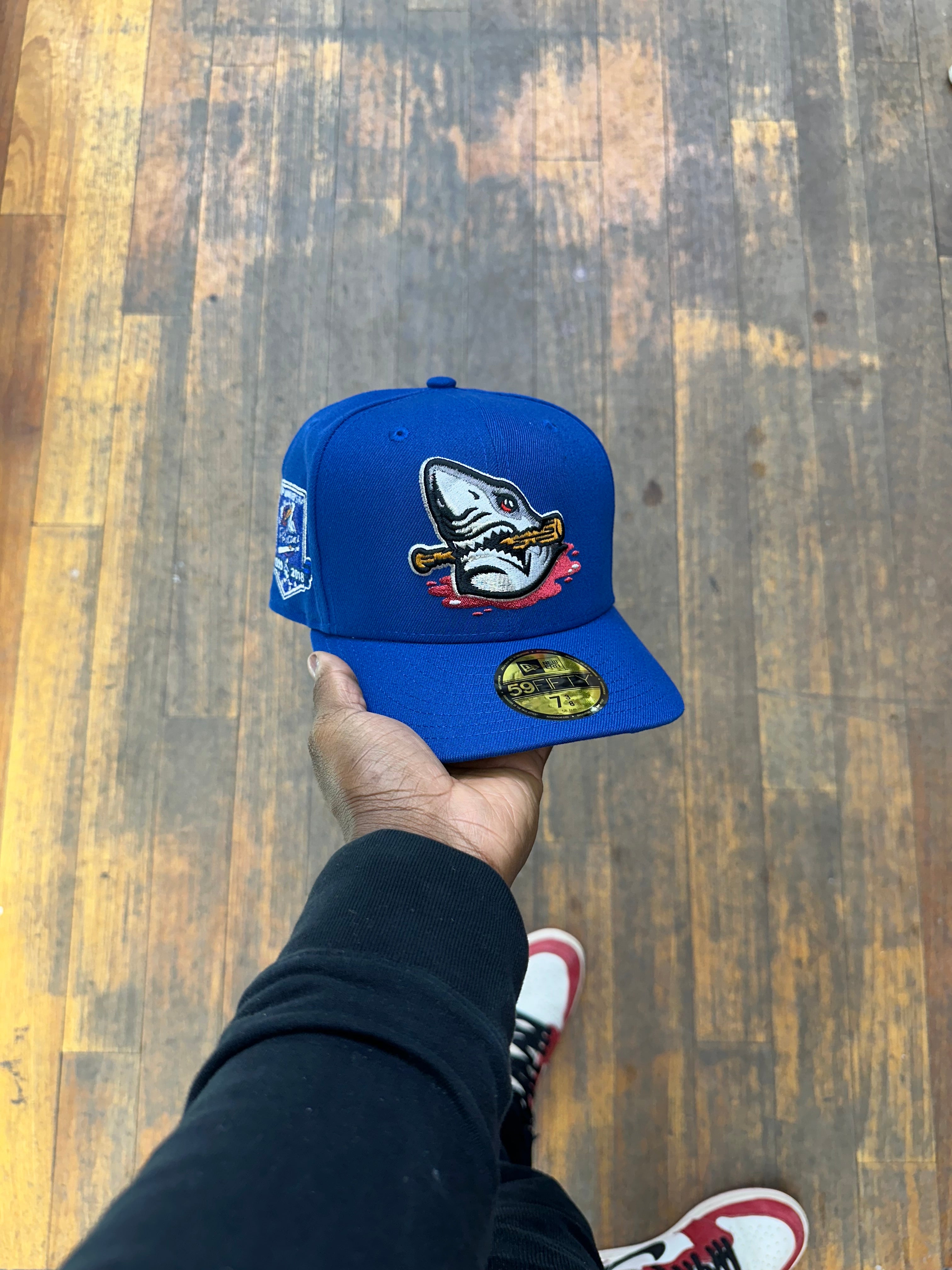 Myrtle Beach Pelicans Songbird Blue 20th anniversary Grey uv