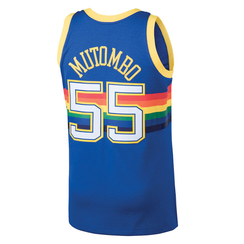 Denver Nuggets Blue 91-92 Mutombo RD Jersey