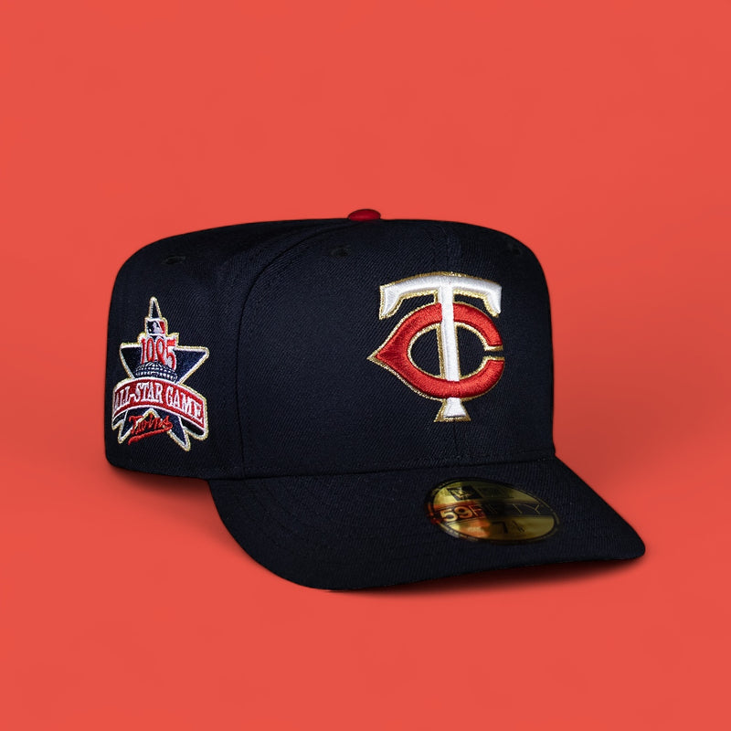 Minnesota Twins All Navy Blue "TC" Logo Gold Outline 85 ASG