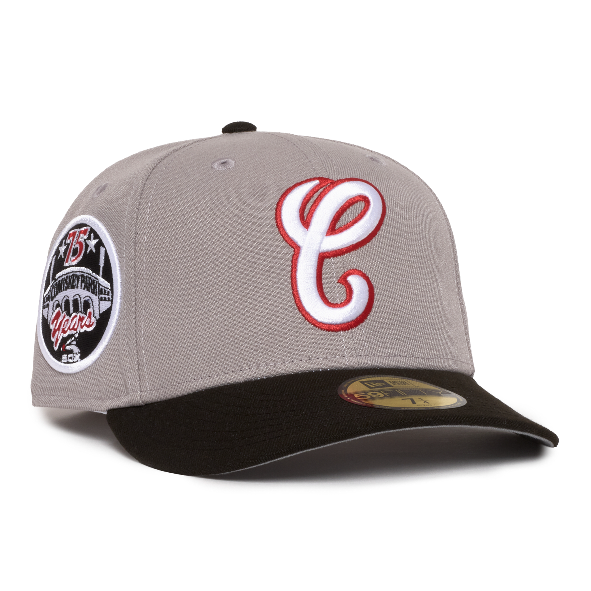 Chicago White Sox Grey and Black "C" Logo 75 Years