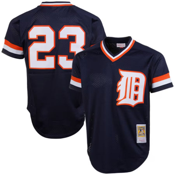 Detroit Tigers Navy jersey 23 Kirk Gibson