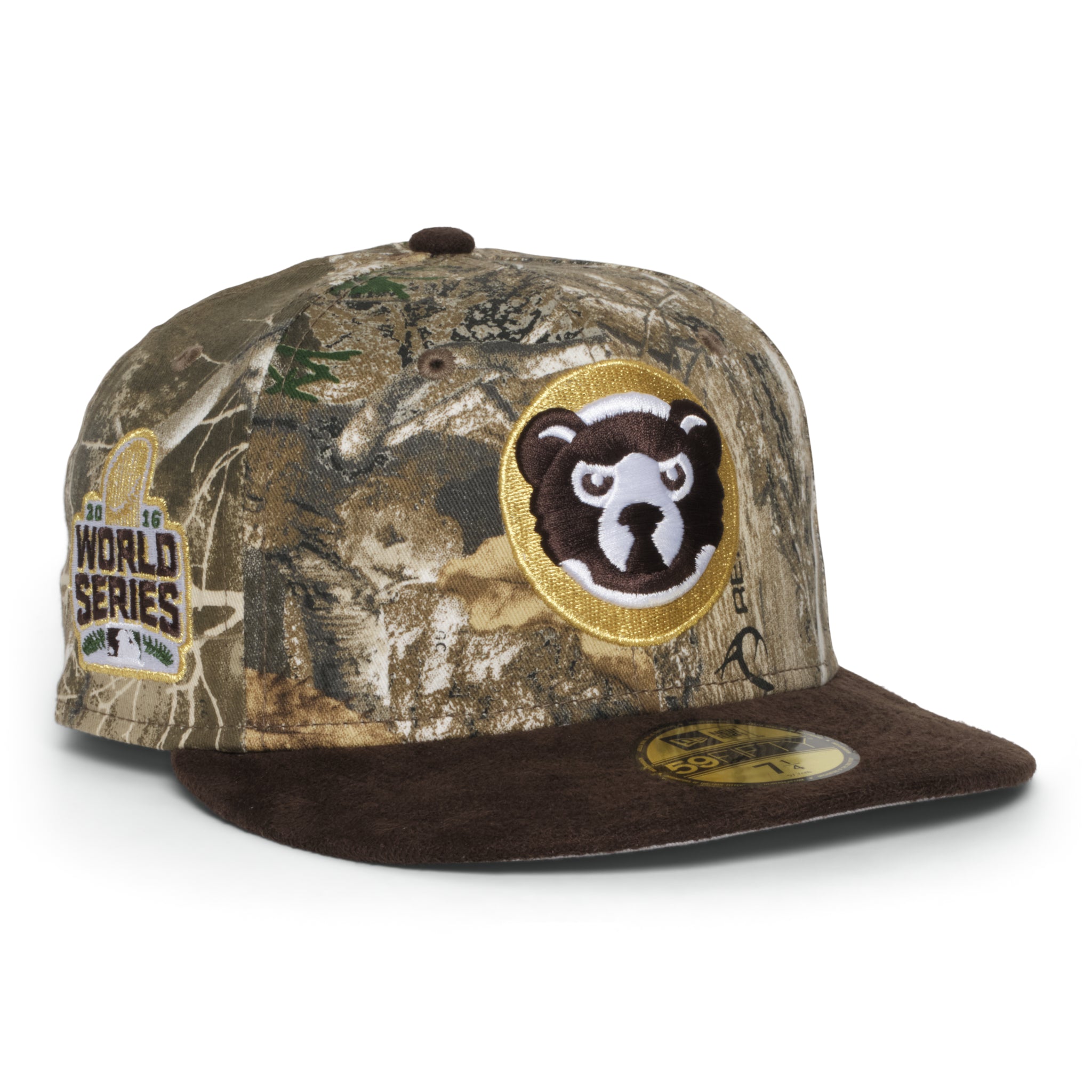 Chicago Cubs Real Tree and Brown Suede 2016 World Series