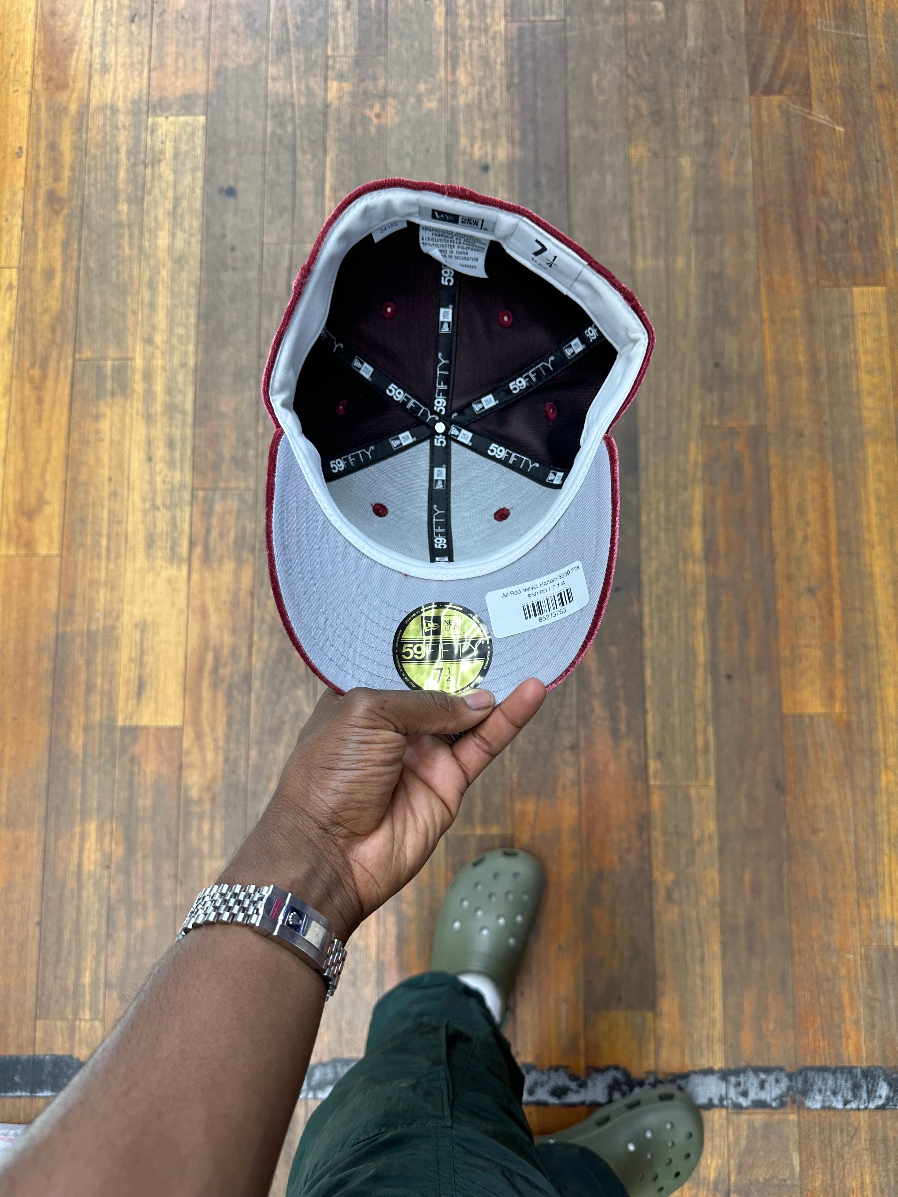 All Red Velvet Harlem 5950 Fitted