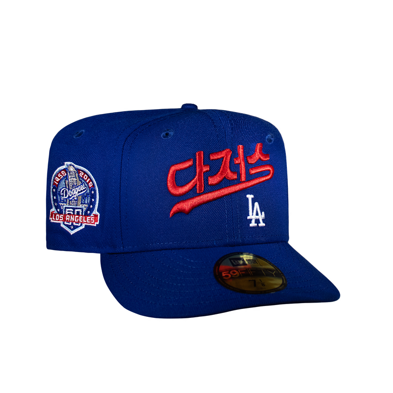 Los Angeles Dodgers Korean Font All Royal