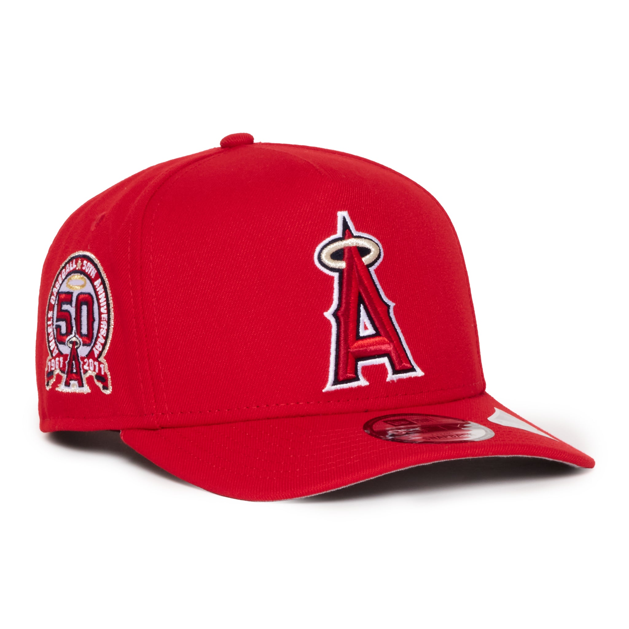 Anaheim Angels All Red 950 AFrame 50Th Snap Back