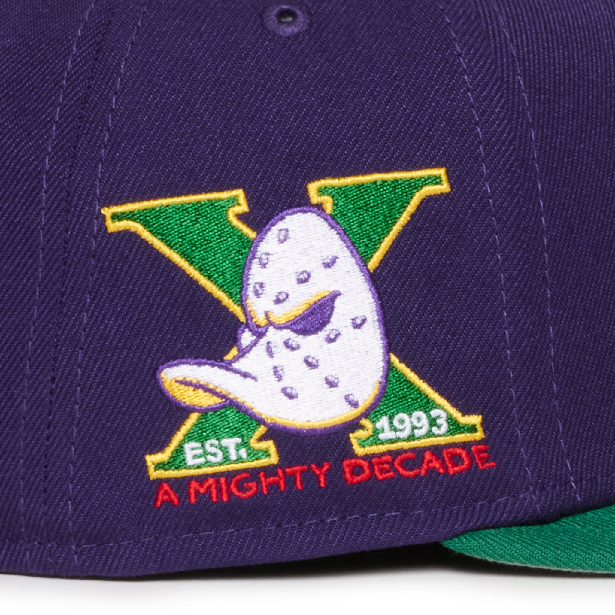 Anaheim Ducks Green And Purple 950 AFrame Snap Back