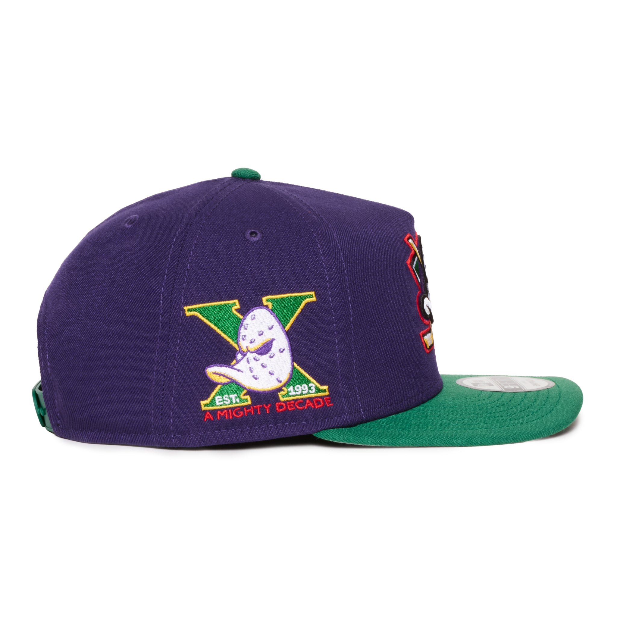 Anaheim Ducks Green And Purple 950 AFrame Snap Back