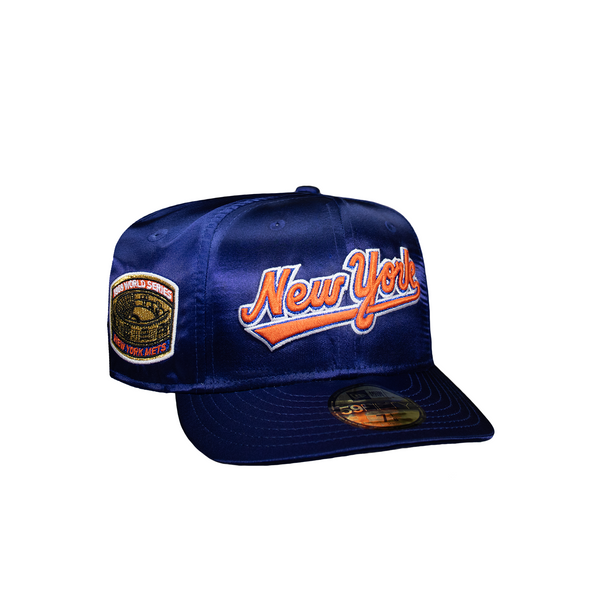 New York Mets Script All Satin Royal Blue 50Th Anniversary