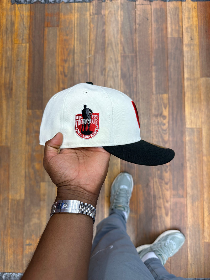 Kansas City Monarchs Chrome Creme White and Black Negro Leagues