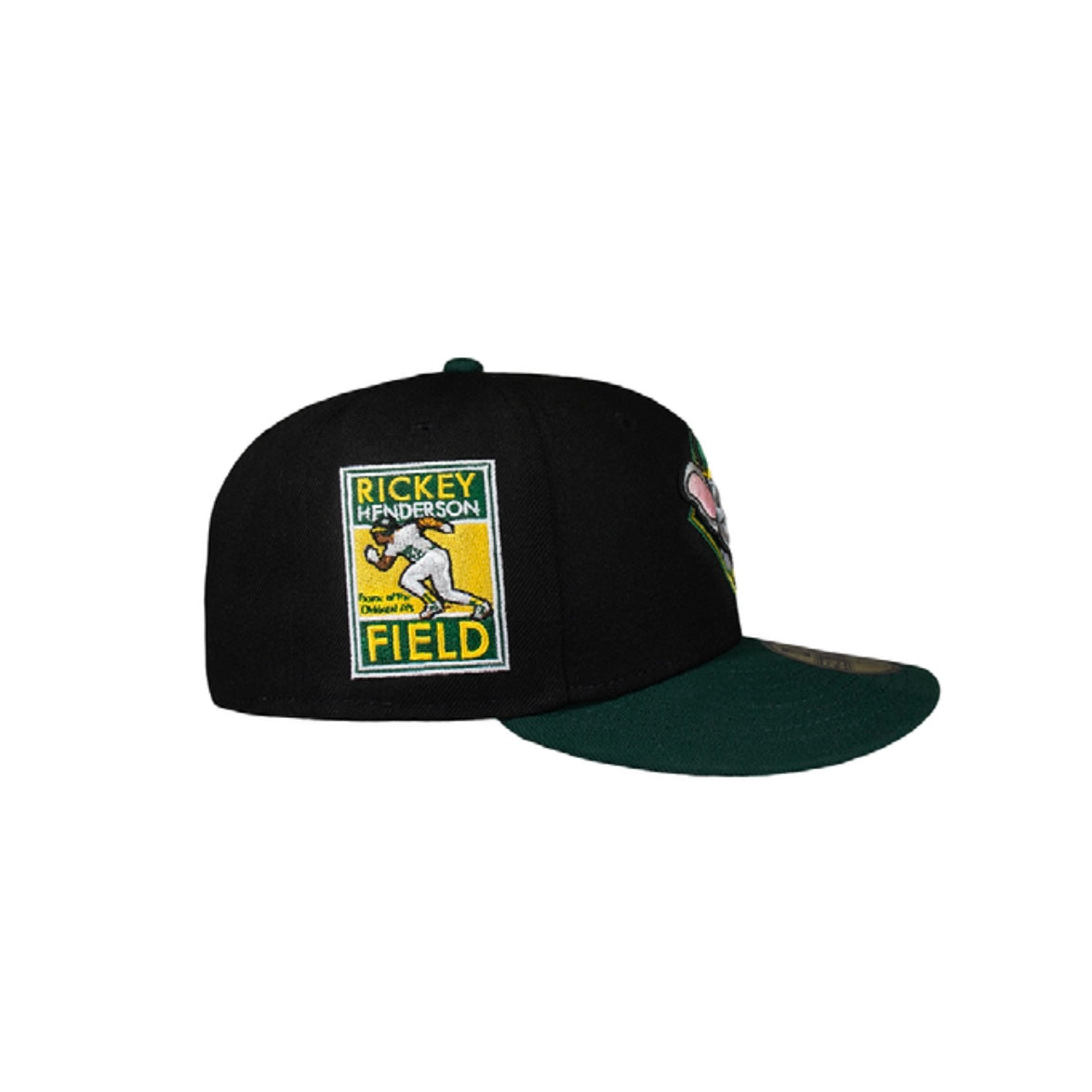 Oakland Athletics Mascot Black and Green Rickey Henderson Feild