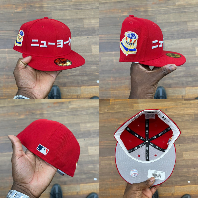 New York Yankees Red Japanese Katakana 1956 World Series