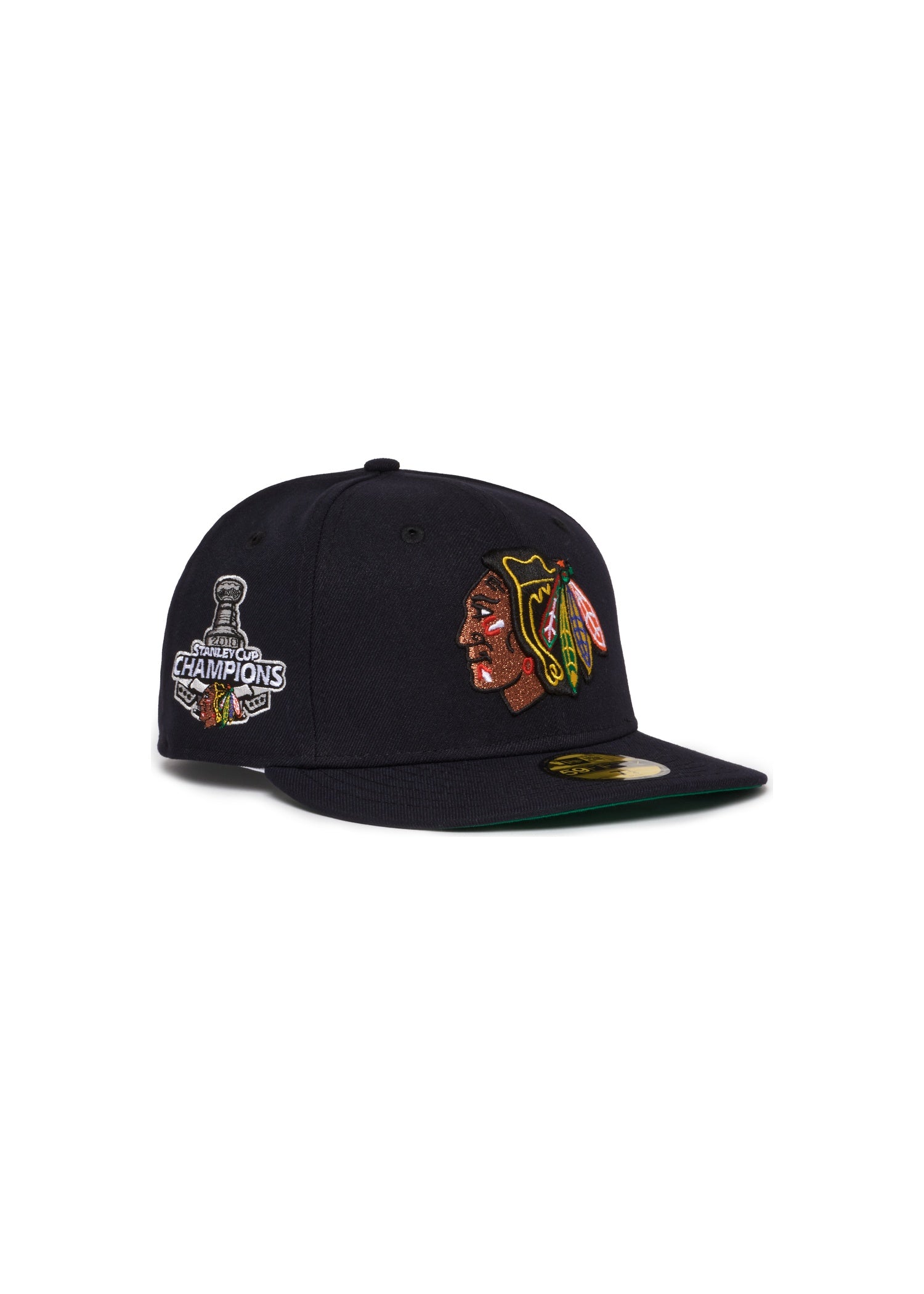 Chicago Black Hawks All Navy Copper Logo 2010 World Series