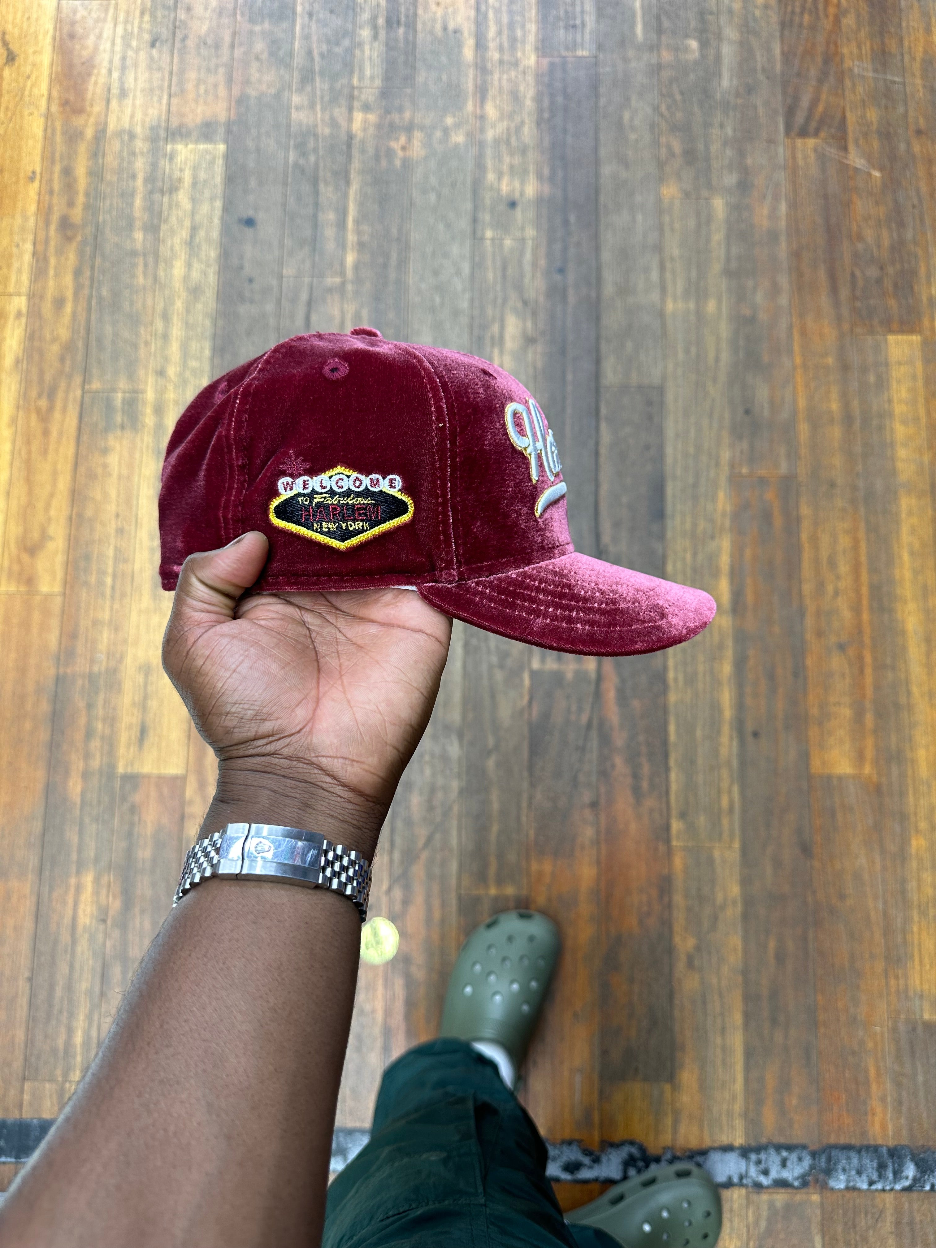 All Red Velvet Harlem 5950 Fitted