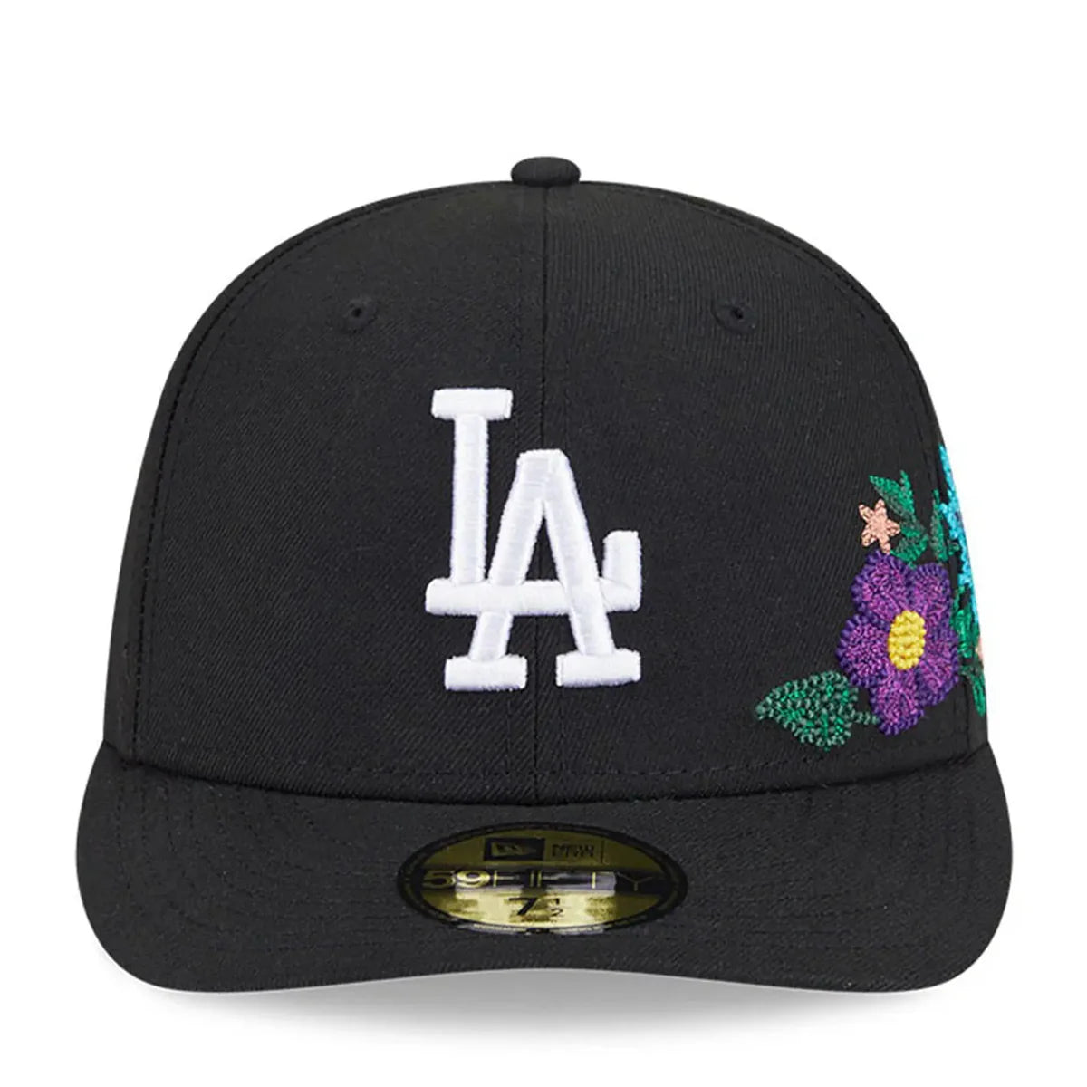 Los Angeles Dodgers Black Floral Chain Stitch Green UV