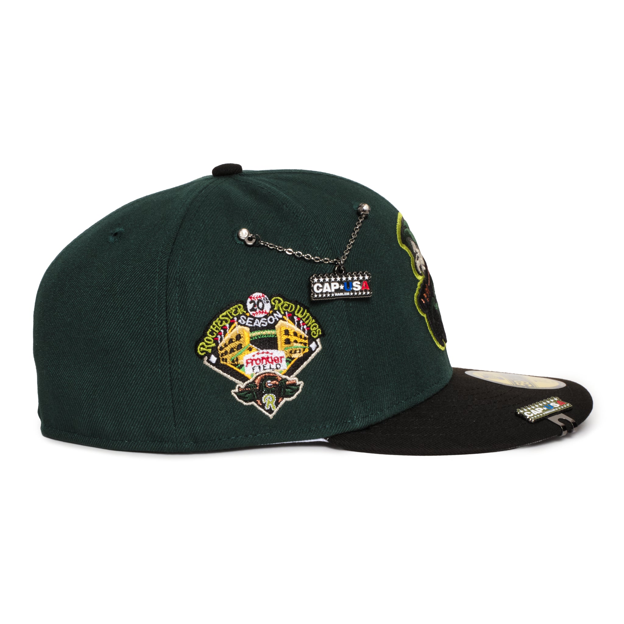 Rochester Red Wings Dark Green & Black 20th Season Grey uv