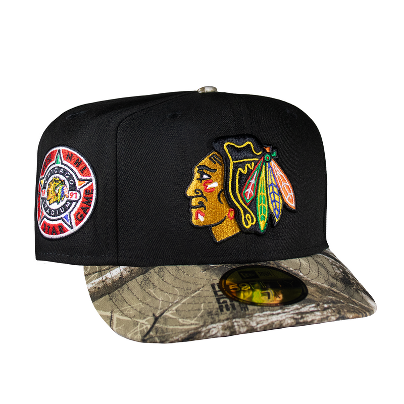 Chicago Black Hawks Black and Real Tree 1942